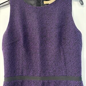 Michael Kors Purple Textured Business/ Casual Dress